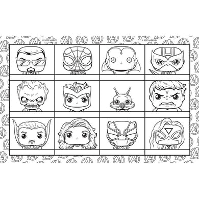 Marvel: The Official Avengers Funko POP! Coloring Book inside page 8
