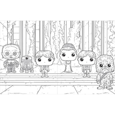 Star Wars: The Official Funko POP! Coloring Book inside page 1
