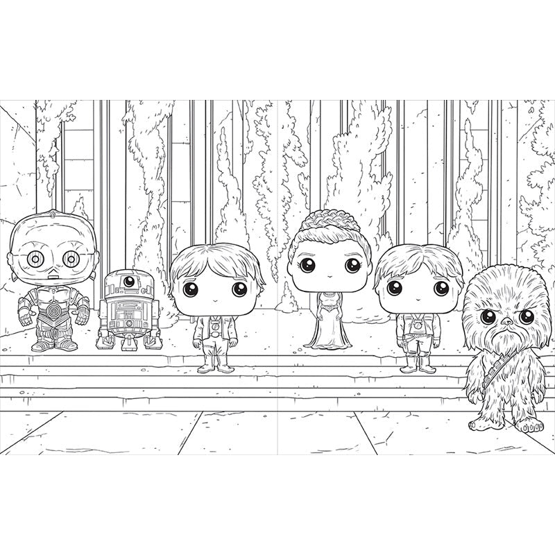 Star Wars: The Official Funko POP! Coloring Book inside page 1