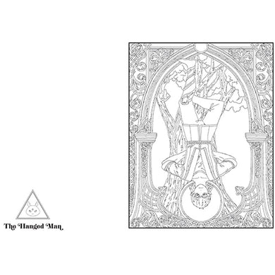 The Anime Tarot Coloring Book inside page 1