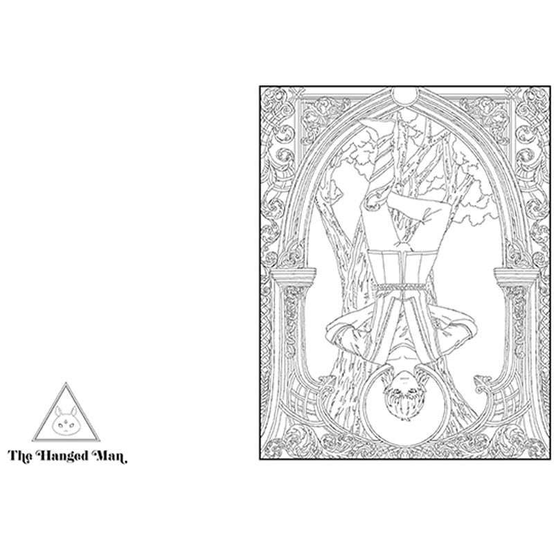 The Anime Tarot Coloring Book inside page 1