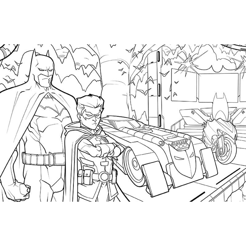 Batman Mini Coloring Set inside page 4