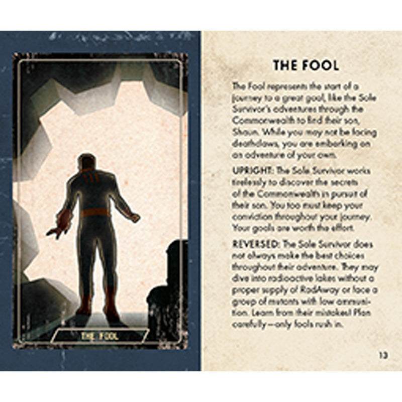 Fallout: The Official Tiny Tarot Deck and Guidebook inside page 1