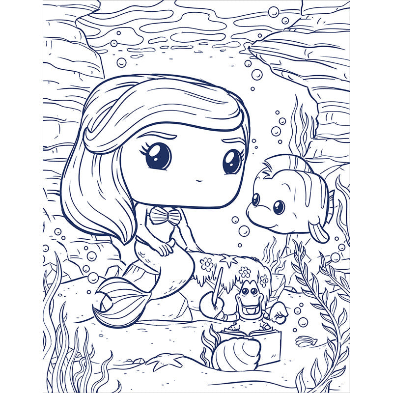 Disney Princess: The Official Funko POP! Coloring Book inside page 3