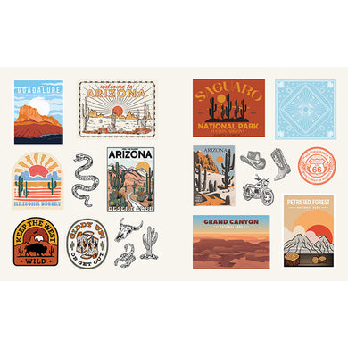 American Road Trip Sticker Book inside page 3
