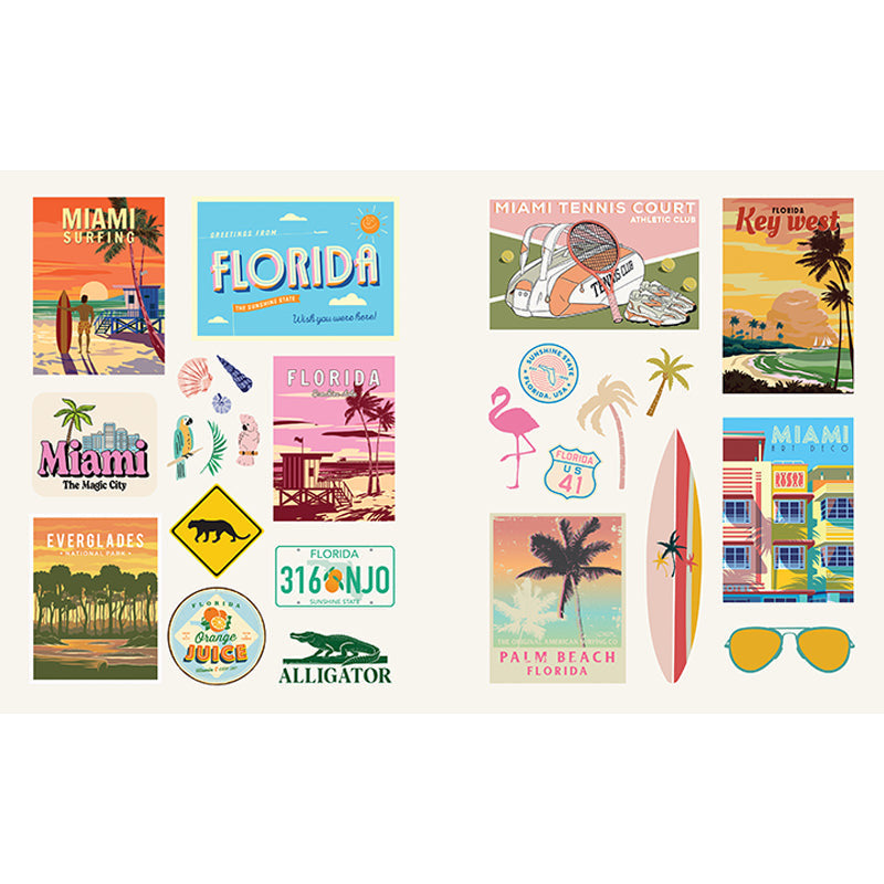 American Road Trip Sticker Book inside page 6