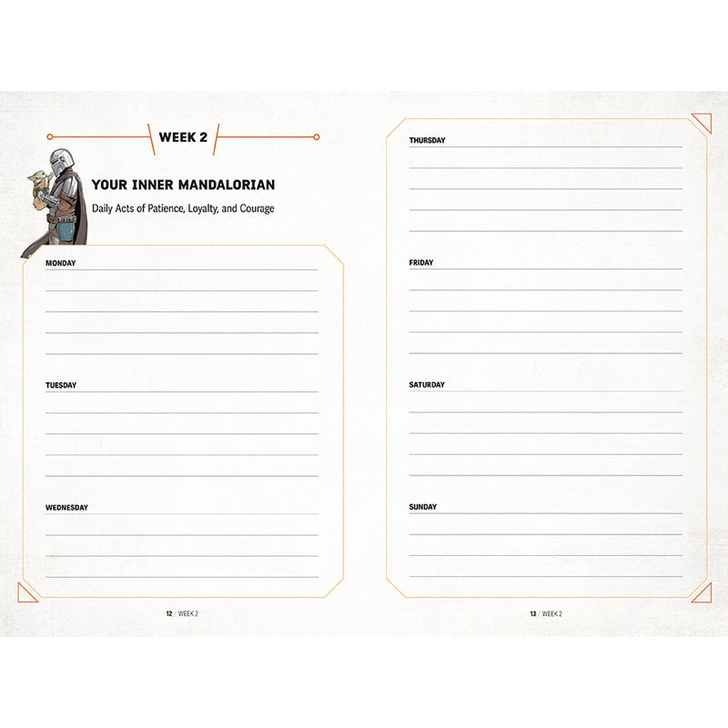 Star Wars: The Mandalorian Guided Journal inside page 1