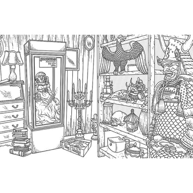 Official Conjuring Universe Coloring Book inside page 1
