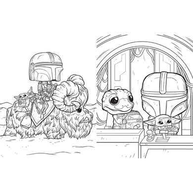 Star Wars: The Mandalorian: The Official Funko POP! Coloring Book inside page 4