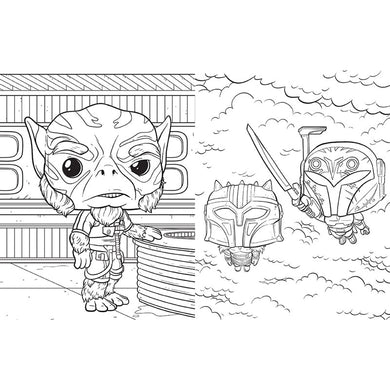 Star Wars: The Mandalorian: The Official Funko POP! Coloring Book inside page 6