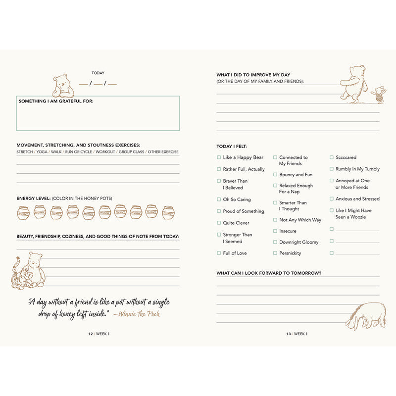 The Wisdom of Pooh: A Disney Winnie the Pooh Gratitude Journal inside page 5
