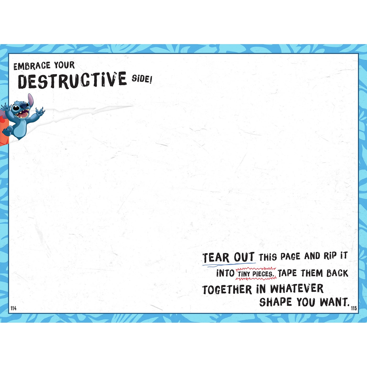 Disney Stitch: A Creative Chaos Journal inside page 4