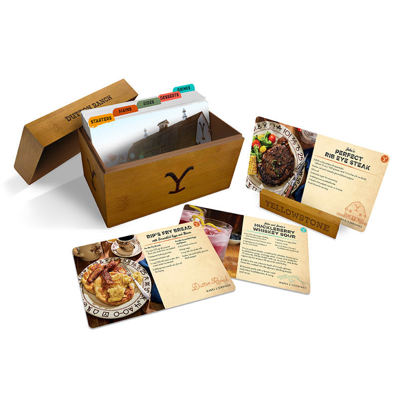 Yellowstone: The Official Dutton Ranch Recipe Cards (Wooden trunk set) inside page 1