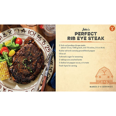 Yellowstone: The Official Dutton Ranch Recipe Cards (Wooden trunk set) inside page 4