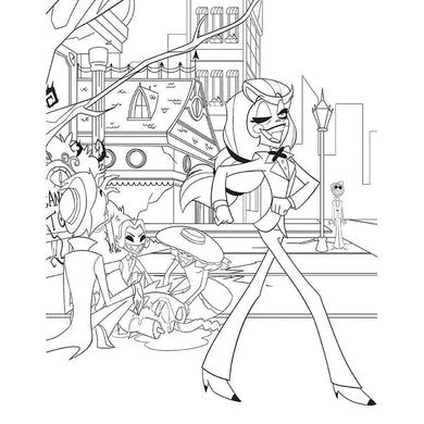 Hazbin Hotel: The Official Coloring Book inside page 1