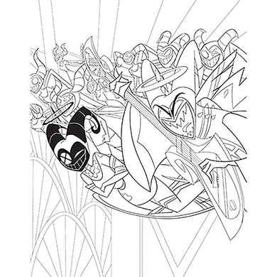 Hazbin Hotel: The Official Coloring Book inside page 2