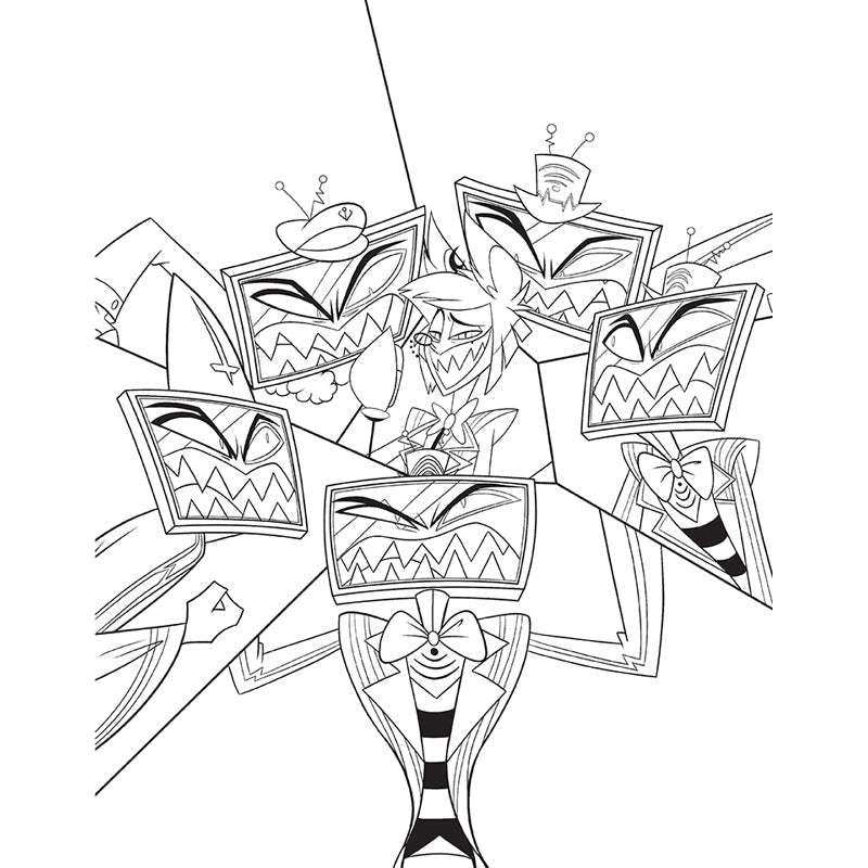 Hazbin Hotel: The Official Coloring Book inside page 3