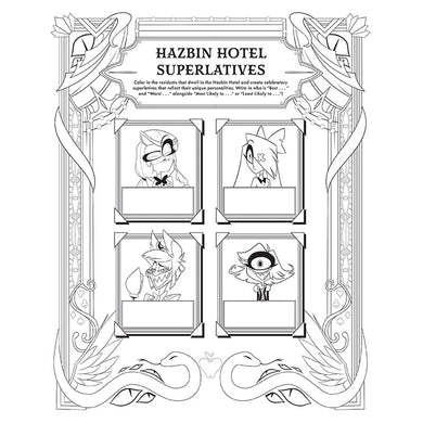 Hazbin Hotel: The Official Coloring Book inside page 4