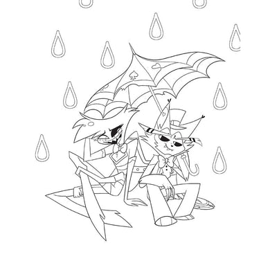 Hazbin Hotel: The Official Coloring Book inside page 6