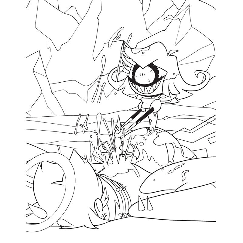 Hazbin Hotel: The Official Coloring Book inside page 9