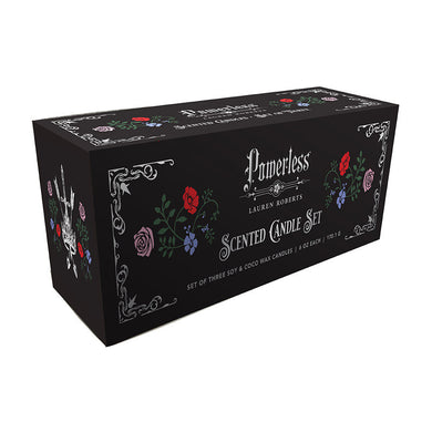 Lauren Roberts: Powerless Trilogy Scented Glass Candle Set (Set of 3)