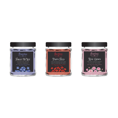 Lauren Roberts: Powerless Trilogy Scented Glass Candle Set (Set of 3) inside page 1
