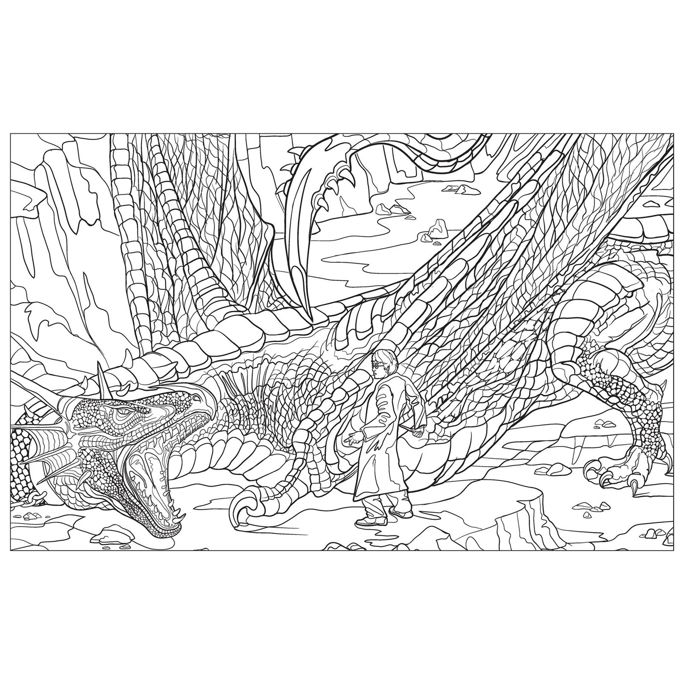 Harry Potter: Magical Creatures Coloring Book inside page 5
