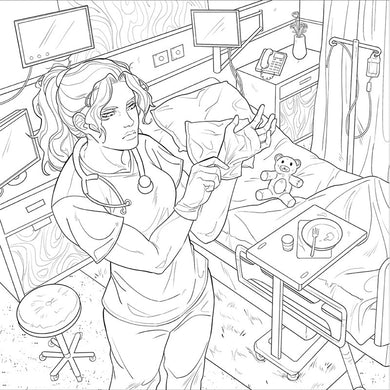 Lights Out: The Official Coloring Book inside page 1