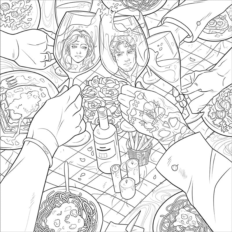 Lights Out: The Official Coloring Book inside page 5