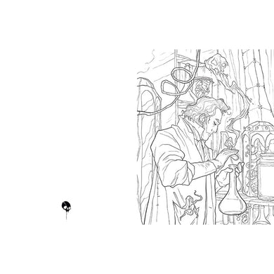 Horror Coloring Book inside page 1
