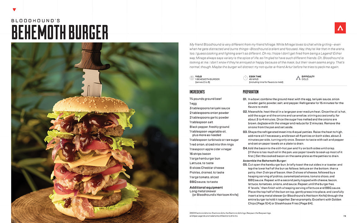 Apex Legends: The Official Cookbook inside page 4