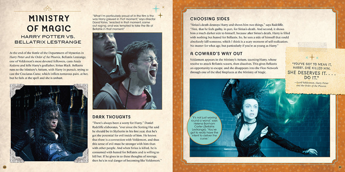 Harry Potter Wizard Duels: A Movie Scrapbook inside page 4