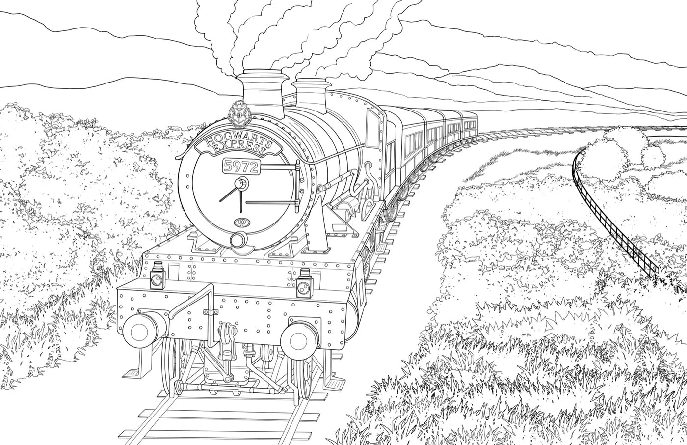 Harry Potter: An Official Hogwarts Coloring Book inside page 1