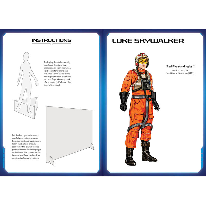 Star Wars Deluxe Paper Dolls inside page 1