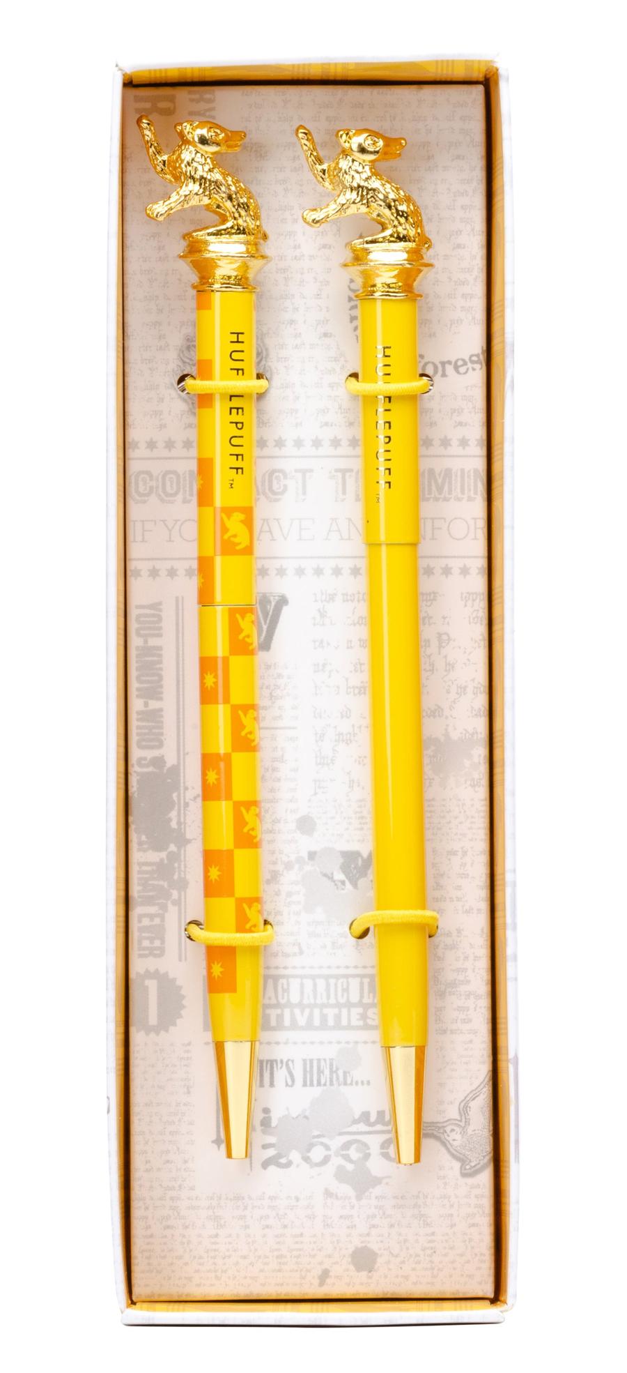 Harry Potter: Hufflepuff Pen and Pencil Set (Set of 2)-Art: general-買書書 BuyBookBook