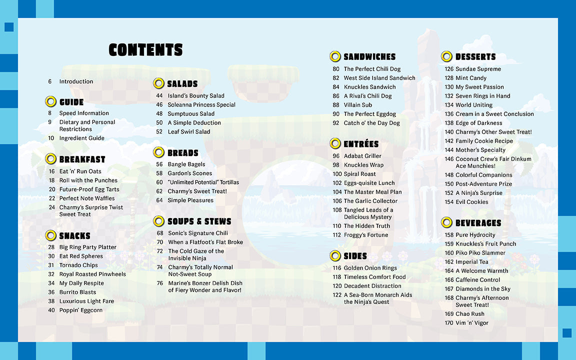 Sonic the Hedgehog: The Official Cookbook inside page 1