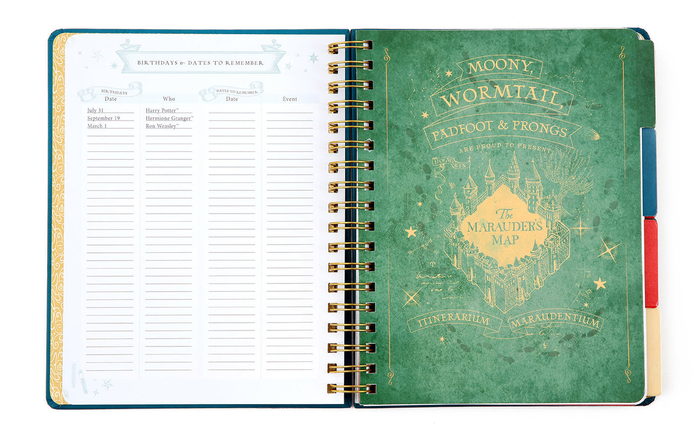 Harry Potter: Spells and Potions 12-Month Undated Planner inside page 2