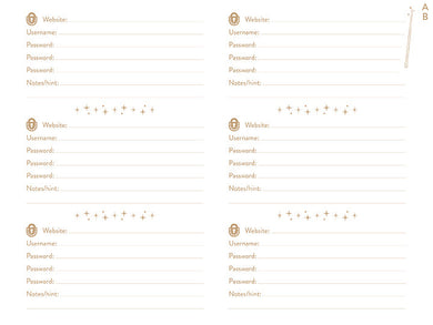 Harry Potter: Alohomora Password Book inside page 1