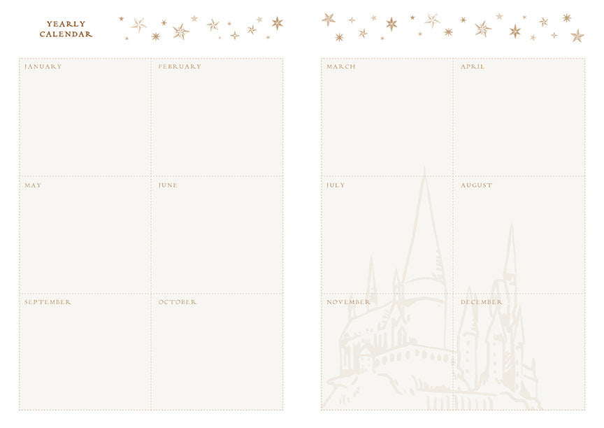 Harry Potter: Welcome to Hogwarts Planner Notebook Collection (Set of 3) inside page 4