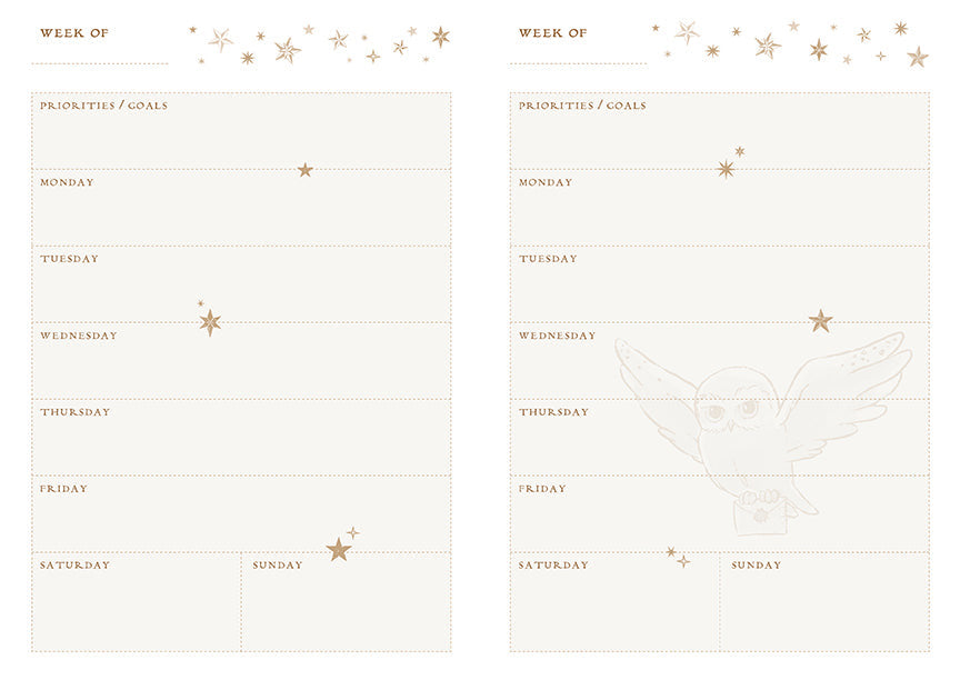 Harry Potter: Welcome to Hogwarts Planner Notebook Collection (Set of 3) inside page 5