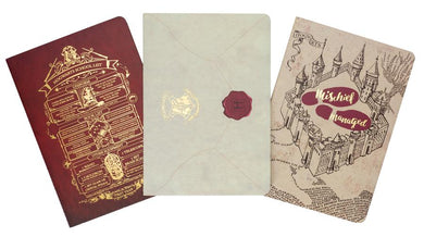 Harry Potter: Welcome to Hogwarts Planner Notebook Collection (Set of 3)-Film/ television/ radio and performing arts-買書書 BuyBookBook