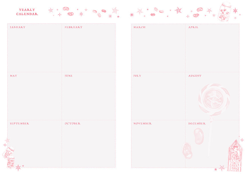 Harry Potter: Honeydukes Planner Notebook Collection (Set of 3) inside page 2