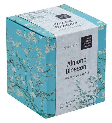 Van Gogh Almond Blossom Unscented Glass Candle inside page 1