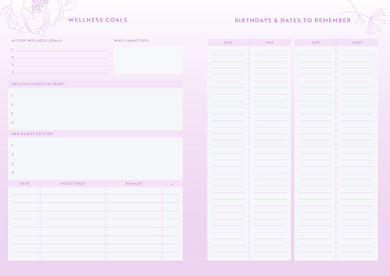 Wellness Notebook Set inside page 3