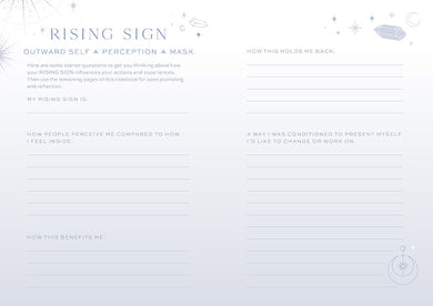 Sun Moon Rising Astrology Notebook Set inside page 4