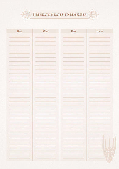 Lord of the Rings: Red Book of Westmarch Traveler's Notebook Set inside page 3
