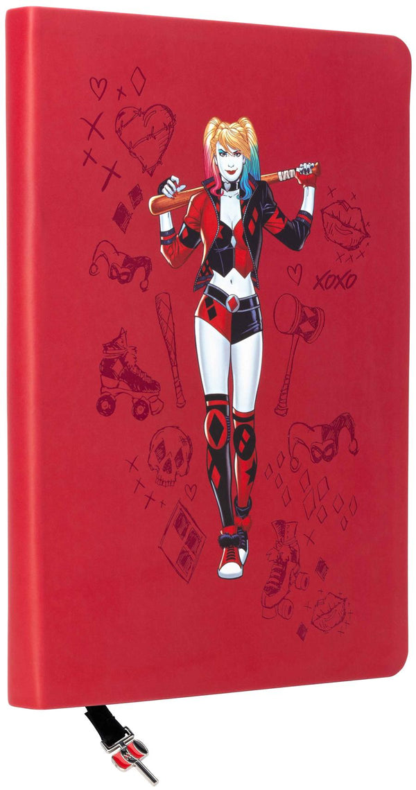 DC: Harley Quinn Journal with Ribbon Charm-Design/ fashion/ architecture/ illustration-買書書 BuyBookBook