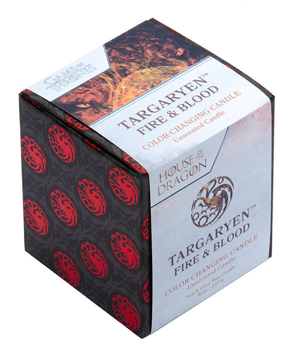 House of the Dragon: Targaryen Fire & Blood Color-Changing Candle inside page 2