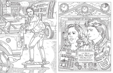 Back to the Future: The Official Coloring Book inside page 1