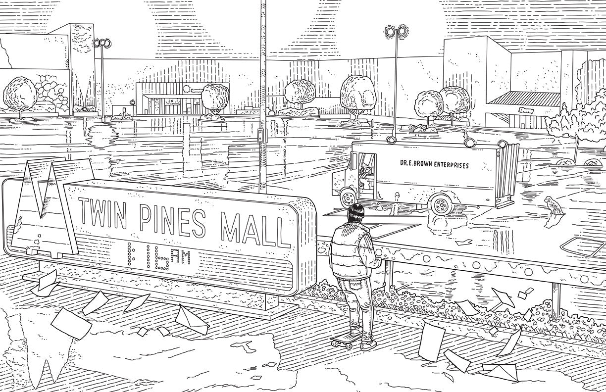 Back to the Future: The Official Coloring Book inside page 2